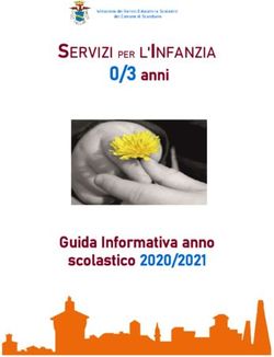 0/3 anni SERVIZI PER L' INFANZIA - Guida Informativa anno scolastico 2020/2021 - Comune di Scandiano