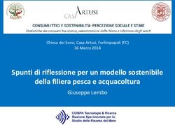 SPUNTI DI RIFLESSIONE PER UN MODELLO SOSTENIBILE DELLA FILIERA PESCA E ACQUACOLTURA - GIUSEPPE LEMBO - CEDRA