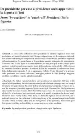 Da presidente per caso a presidente acchiappa-tutti: la Liguria di Toti From "by-accident" to "catch-all" President: Toti's Liguria