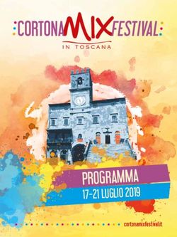 PROGRAMMA 17-21 LUGLIO 2019 - Cortona Mix Festival