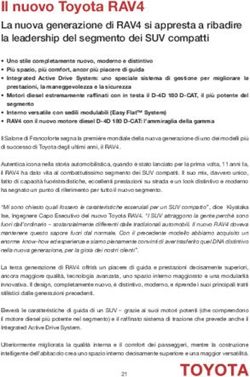 Il nuovo Toyota RAV4 La nuova generazione di RAV4 si appresta a ribadire la leadership del segmento dei SUV compatti