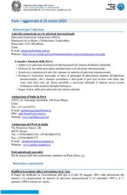 Per&ugrave; - aggiornata al 25 marzo 2020 - Referenti per l'adozione Autorit&agrave; competente per le adozioni internazionali - Commissione Adozioni ...