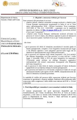 AVVISO DI BANDO A.A. 2021/2022 - Unisalento