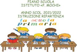 PIANO SCUOLA ISTITUTO "F. MOCHI" ANNO SCOL. 2021/2022 ISTRUZIONI RIPARTENZA