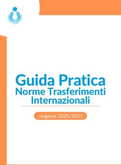 Guida Pratica Norme Trasferimenti Internazionali - stagione 2020/2021 - Federvolley