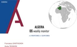 ALGERIA OS weekly monitor - dal 05/07/2021 al 11/07/2021 Francesco SANTAGADA Giulia TEODORI - Analytica for Intelligence and ...