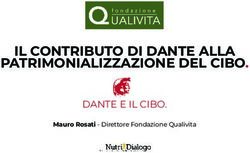 IL CONTRIBUTO DI DANTE ALLA PATRIMONIALIZZAZIONE DEL CIBO.