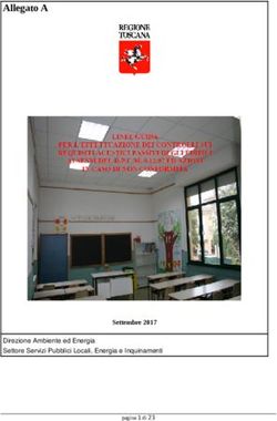 Allegato A - Direzione Ambiente ed Energia Settore Servizi Pubblici Locali, Energia e Inquinamenti - Regione Toscana