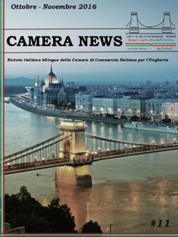 CAMERA NEWS Ottobre - Novembre 2016 - Camera di Commercio Italiana per l'Ungheria