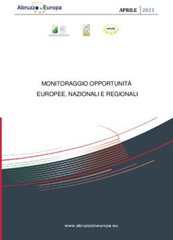APRILE 2021 - MONITORAGGIO OPPORTUNITÀ EUROPEE, NAZIONALI E REGIONALI