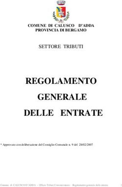 REGOLAMENTO GENERALE DELLE ENTRATE - SETTORE TRIBUTI