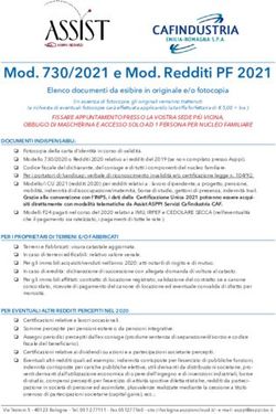 Mod. 730/2021 e Mod. Redditi PF 2021 - Elenco documenti da esibire in originale e/o fotocopia - Asppi Bologna