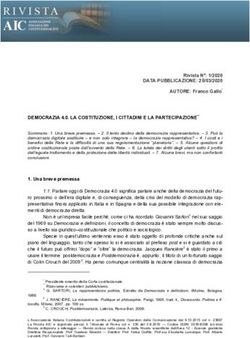 DEMOCRAZIA 4.0. LA COSTITUZIONE, I CITTADINI E LA PARTECIPAZIONE** - Rivista AIC