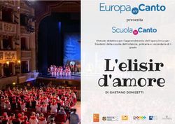 L'elisir d'amore - presenta - DI GAETANO DONIZETTI