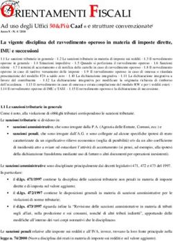 ORRIIEENNTTAAMMEENNTTII FFIISSCCAALLII - Ad uso degli Uffici 50&Più Caaf e strutture convenzionatei - professionisti 50&Più