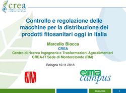 Controllo e regolazione delle macchine per la distribuzione dei prodotti fitosanitari oggi in Italia - Marcello Biocca