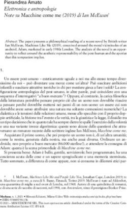 PIERANDREA AMATO ELETTRONICA E ANTROPOLOGIA NOTE SU MACCHINE COME ME (2019) DI IAN MCEWAN*1