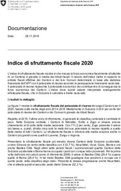 Indice di sfruttamento fiscale 2020 - Documentazione