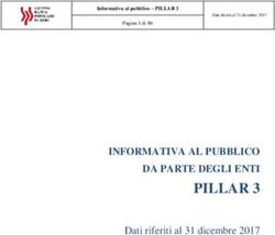 PILLAR 3 INFORMATIVA AL PUBBLICO DA PARTE DEGLI ENTI - Dati riferiti al 31 dicembre 2017 - Il gruppo