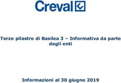 Terzo pilastro di Basilea 3 - Informativa da parte degli enti Informazioni al 30 giugno 2019 - Gruppo Creval