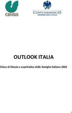 OUTLOOK ITALIA Clima di fiducia e aspettative delle famiglie italiane 2022 - Confcommercio