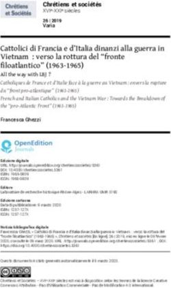 Cattolici di Francia e d'Italia dinanzi alla guerra in Vietnam : verso la rottura del "fronte filoatlantico" (1963-1965) - OpenEdition Journals