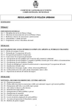 REGOLAMENTO DI POLIZIA URBANA
