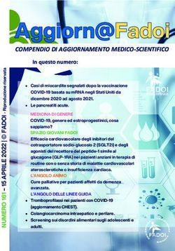 COMPENDIO DI AGGIORNAMENTO MEDICO-SCIENTIFICO