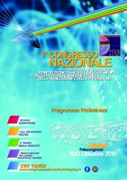Programma Preliminare - SCIENTIFICHE SESSIONI - Congresso nazionale 2019