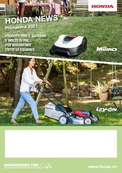 HONDA NEWS Primavera 2021 PRODOTTI PER IL GIARDINO E MOLTO DI PIÙ... PER SODDISFARE TUTTE LE ESIGENZE.