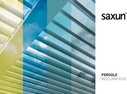 PERGOLE BIOCLIMATICHE - Saxun