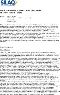 Primi commenti al Testo Unico in materia di sicurezza sul lavoro