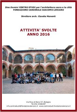ATTIVITA' SVOLTE ANNO 2016 - Raccolta Lercaro