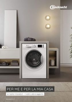 PER ME E PER LA MIA CASA - Le nostre innovazioni - il vostro valore aggiunto bauknecht.ch