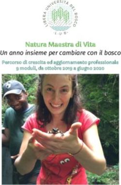 Natura Maestra di Vita - Un anno insieme per cambiare con il bosco Percorso di crescita ed aggiornamento professionale - Liberi Sogni