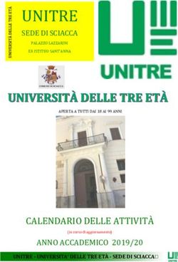 CALENDARIO DELLE ATTIVIT&Agrave; - ANNO ACCADEMICO 2019/20 - SEDE DI SCIACCA