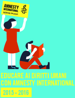 EDUCARE AI DIRITTI UMANI CON AMNESTY INTERNATIONAL 2015 2016