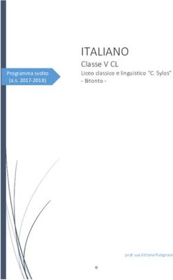 ITALIANO Liceo classico e linguistico C. Sylos - Classe V CL - Liceo Classico "Carmine Sylos" - Bitonto