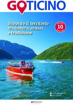 Scoprire il territorio tra natura, musei e tradizione - A10 - h www.goticino.ch l goticino.ch