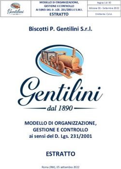 ESTRATTO - Biscotti P. Gentilini S.r.l - MODELLO DI ORGANIZZAZIONE, GESTIONE E CONTROLLO - Biscotti Gentilini