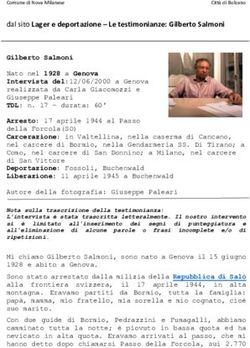 Dal sito Lager e deportazione - Le testimonianze: Gilberto Salmoni