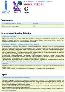 MOMA VISUAL M. F. Rinaldi - E. Bocchino Garbero - Lattes Editori