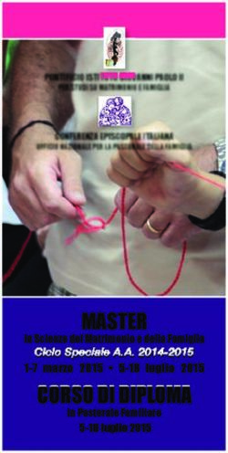 Master - Ufficio Nazionale per la ...