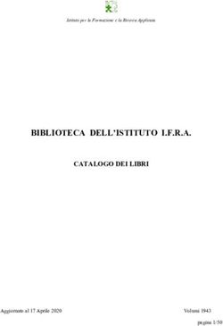 BIBLIOTECA DELL'ISTITUTO I.F.R.A - CATALOGO DEI LIBRI - Aggiornatoal17Aprile2020 Volumi1943 - IFRA