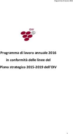 Programma di lavoro annuale 2016 in conformità delle linee del Piano strategico 2015-2019 dell'OIV