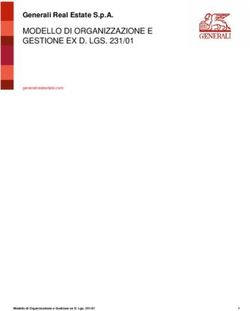 MODELLO DI ORGANIZZAZIONE E GESTIONE EX D. LGS. 231/01 - Generali Real Estate S.p.A.
