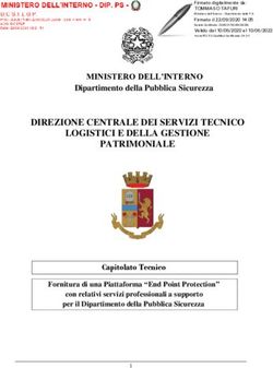 DIREZIONE CENTRALE DEI SERVIZI TECNICO LOGISTICI E DELLA GESTIONE PATRIMONIALE