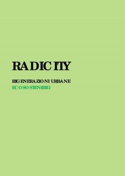 RADICITY RIGENERAZIONI URBANE ECOSOSTENIBILI - Ordine degli Architetti di Salerno
