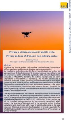 Privacy e utilizzo dei droni in ambito civile. Privacy and use of drones in non-military sector.