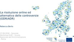 La risoluzione online ed alternativa delle controversie - (ODR/ADR) Rebecca Berto
